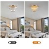 BAOURE 19.7in Gold luxury modern style crystal lights,large ceiling chandeliers,dining room,living room,bedroom - 2 of 4