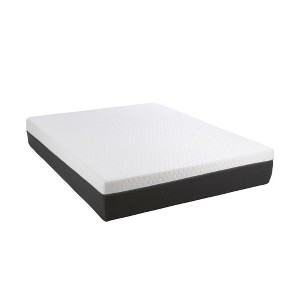 NicBex Twin XL Size 12 Inch Gel Swirl Memory Foam Mattress with Cooling Cover and Air Grid for a Cool Sleep,Pressure Relief,White - 1 of 4