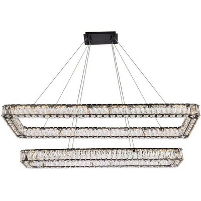 Elegant Lighting Monroe 2 - Light Pendant in  Black