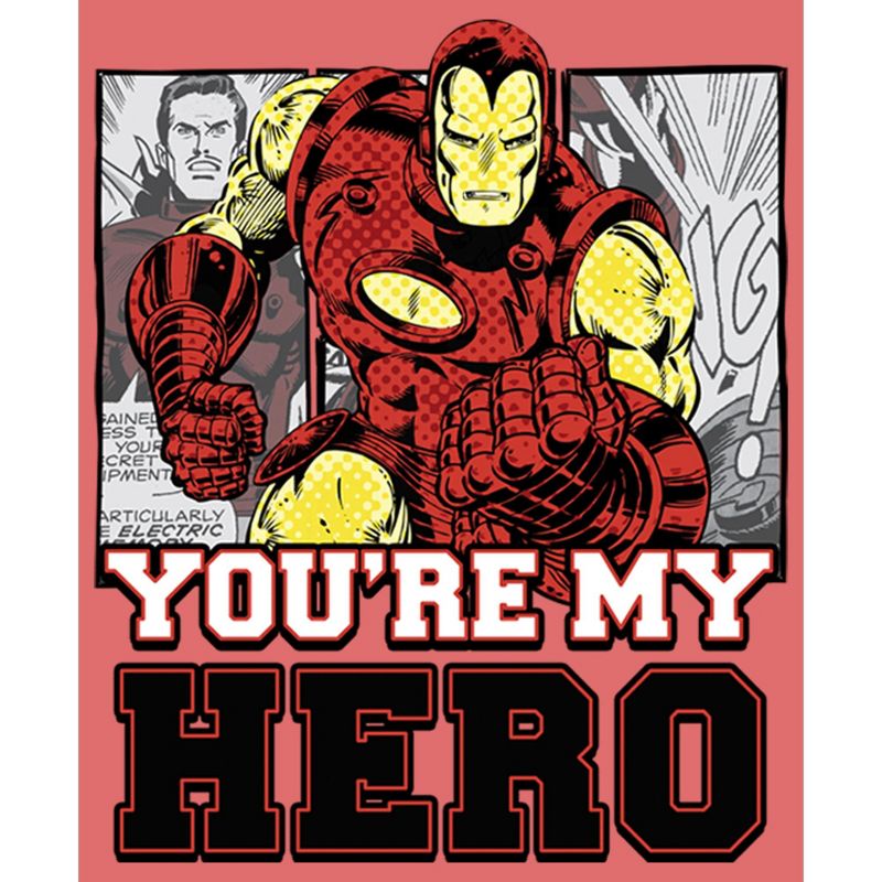 Boy's Marvel Iron Man You're My Hero Performance Tee, 2 of 5