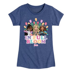 Girls' - Barbie - Easter Fitted Short Sleeve Graphic T-Shirt - 1 of 4