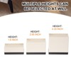 Unique Bargains Heavy Duty Adjustable Bed Accessories and Parts Rectangle Furniture Risers 4 Pcs - 3 of 3