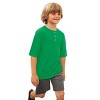 City Threads Boys Soft Organic Cotton Jersey Short Sleeve Henley Tee - USA-Made - 2 of 4