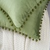 Unique Bargains Farmhouse Bedroom Decorative Velvet Pompoms Fringe Throw Pillow Covers 2 Pcs - 4 of 4