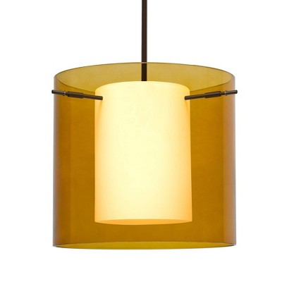 Besa Lighting Pahu 12 1 - Light Pendant in  Bronze