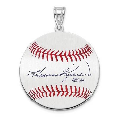 Black Bow Jewelry Sterling Silver Harmon Killebrew Signature MD Enamel Baseball Pendant