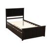 NicBex Twin Size Storage Bed with Headboard, Modern Pine Bed Frame with 2 Drawers for Bedroom, Easy Assembly - 3 of 4
