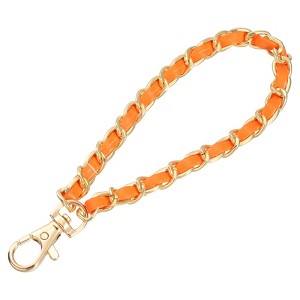 Unique Bargains Leather Removable Wallet Keychain Bag Replacement Wristlet Straps - 1 of 4