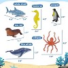 Ocean Sea Life Toy Figures Set for Kids, 12 PCS Realistic Marine, Sea Turtle, Penguin, Seal, Animal Figure Toys for Boys Girls Toddlers - 2 of 4