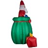 Gemmy Giant Animated Christmas Airblown Inflatable Santa in a Gift Sack, 10 ft Tall - 3 of 4