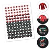 Big Dot of Happiness Christmas Pajamas - Holiday Plaid PJ Party Round Candy Sticker Favors - Labels Fits Chocolate Candy (1 sheet of 108) - 2 of 4
