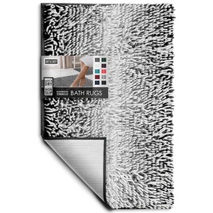 Hearth & Harbor Bathroom Rugs, Machine Washable Chenille Bath Mat for Bathroom - 1 of 4