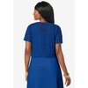 Jessica London Women's Plus Size Crochet Shrug - 3 of 4