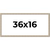 PosterPalooza | 36x16 Thin Barnwood Picture Frame, UV Acrylic, 2 Finishes - Grey and Black - 2 of 4