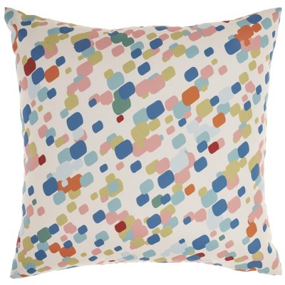 Waverly Multicolor 20" x 20" Polyester Indoor/Outdoor Throw Pillow