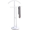 Kings Brand Furniture - Meadut Metal Suit Wardrobe Valet Stand, White - 2 of 3