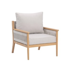 Nathan James Kayden Outdoor Accent Chair Gray - 1 of 4