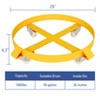 55 Gallon Heavy Duty Drum Dolly, 1000 Lbs Capacity, Steel Frame with Casters, Non-Tipping Barrel Cart for Warehouse - 4 of 4