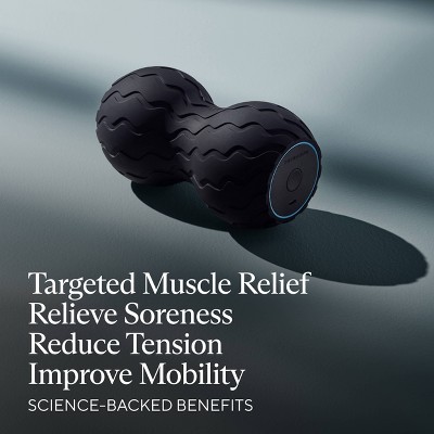 Black Ergonomic Contoured Vibration Therapy Massage Roller