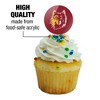 Northern State University Primary Logo Cupcake Picks Toppers Decoration Set of 6 - 3 of 4
