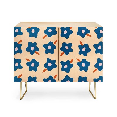 Maritza Lisa Wonky Spring Flowers Credenza - Deny Designs