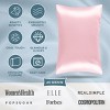 1 Pc 100% Mulberry Silk Pillowcase for Hair and Skin, 19 Momme Silk - Bare Home - 4 of 4