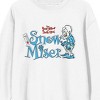 The Year Without Santa Claus Snow Miser Character Women's White Crew Neck Sweatshirt - image 2 of 3