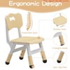 Height Adjustable Kids Table and Chair - Anti-Slip Kids Desk and Chair Set of 6 for Children Ages 2-8 - 4 of 4