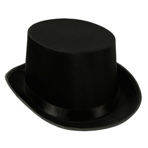 Beistle Satin Sleek Top Hat One Size Black 60839-BK - 1 of 1