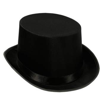 Beistle Satin Sleek Top Hat One Size Black 60839-BK