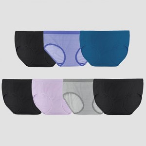 Fruit of the Loom Women's 6+1 Bonus Pack Seamless Low-Rise Briefs - Colors May Vary - 1 of 4