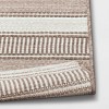 7' x 10' Woven Striped Outdoor Rug Khaki/Ivory - Threshold™ - 4 of 4