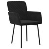 vidaXL Dining Chairs 2 pcs Black Velvet - 3 of 4