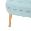 Modern Velvet Accent Chair with wood legs-Christopher Knight Home - 3 of 4