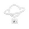 Globe Electric Auto On/Off Neon Blue Planet Night Light: LED Plug-In for Kids' & Toddlers, Novelty Wall Nightlight - 4 of 4
