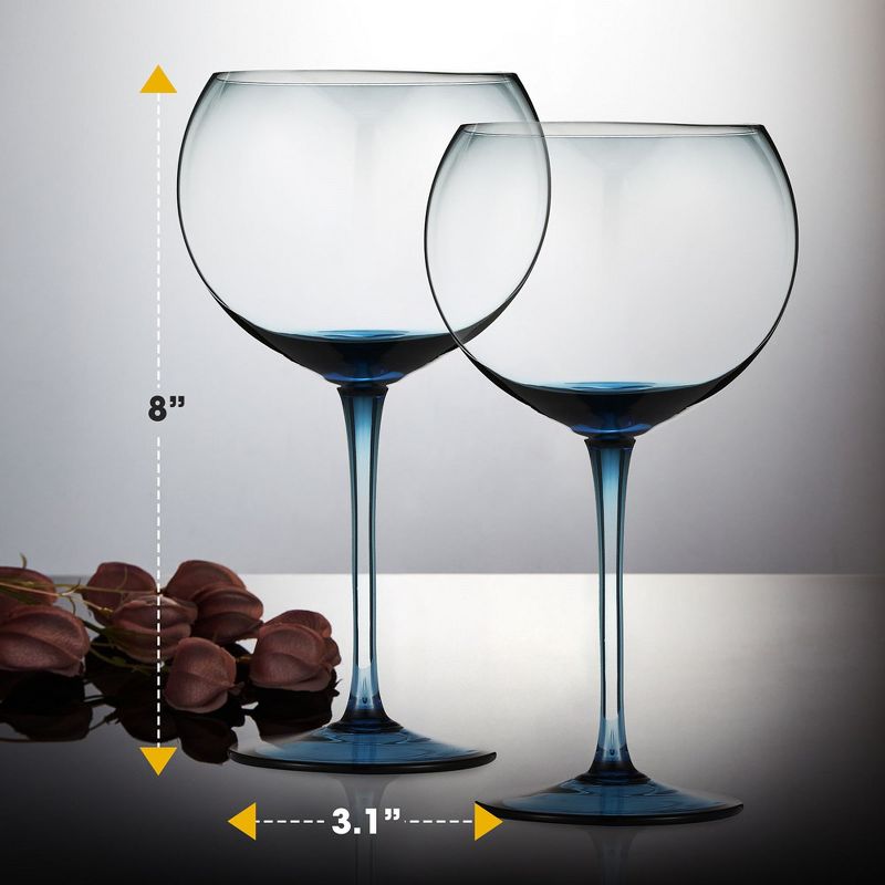 Berkware Sophisticated Oversized Colored Wine Glass - 18.7oz, 3 of 12