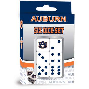 MasterPieces Officially Licensed NCAA Auburn Tigers - 6 Piece D6 Gaming Dice Set Ages 6 and Up
