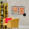 Stupell Industries Midcentury Flower Abstracts 2pc Floating Frame Art Set - 3 of 4