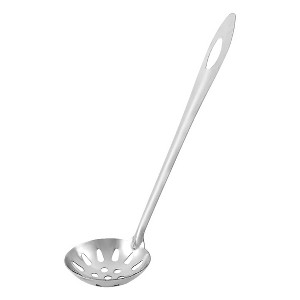 Unique Bargains Kitchen Stainless Steel Strainer Perforated Slotted Ladle Spoon 2.6" Dia - 1 of 3