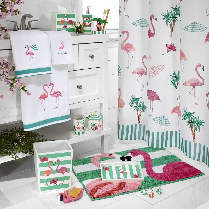 Avanti Linens Flamingo Paradise Shower Curtain - Multicolor, 3 of 4