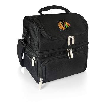 NHL Chicago Blackhawks Pranzo Dual Compartment Lunch Bag - Black