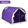Costway Kids Bed Tent Play Tent Portable Playhouse Twin Sleeping w/Carry Bag Pink/Purple/Blue - image 3 of 4