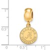 Black Bow Jewelry 14k Yellow Gold Plated Sterling Silver Alabama Crimson Tide NCAA Bead Charm - 2 of 3