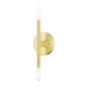 Livex Lighting Copenhagen 2 - Light Wall Light in  Satin Brass - 1 of 1