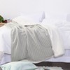 Cotton Cable Knit Blanket, Soft Warm Fleece Blanket for Couch & Bed Decor - NTBAY - 4 of 4