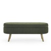 Cesicia 43.5"x16"x16" Ottoman Oval Storage Bench,Rubber Wood Legs - 2 of 4