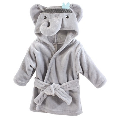 Little Treasure Baby Unisex Plush Bathrobe, Elephant, 0-9 Months
