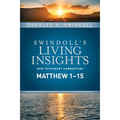 Insights on Matthew 1--15 - (Swindoll's Living Insights New Testament Commentary) by  Charles R Swindoll (Hardcover)