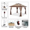 13X13 Instant Gazebo Screen House - Centerlok, Sto 'N Go, Silver Coated 150D - CA169M Blue&Grey - 4 of 4