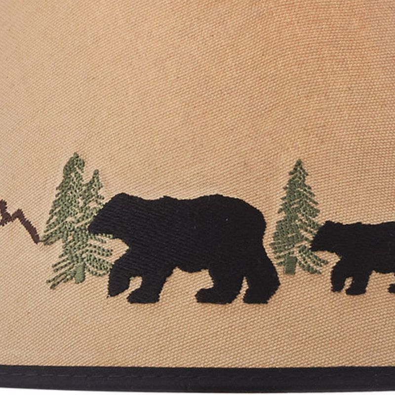 Park Designs Black Bear Embroidered Shade 10"D, 3 of 5